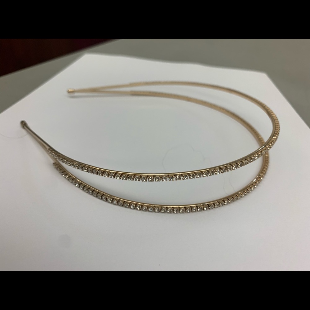 JCREW Crystal/gold headband